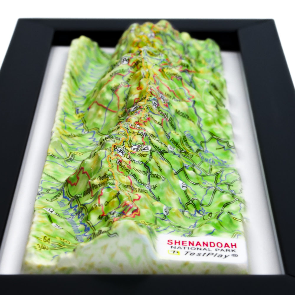 Shenandoah National Park 3D Map by TestPlay - Souvenir, Keepsake, Decor