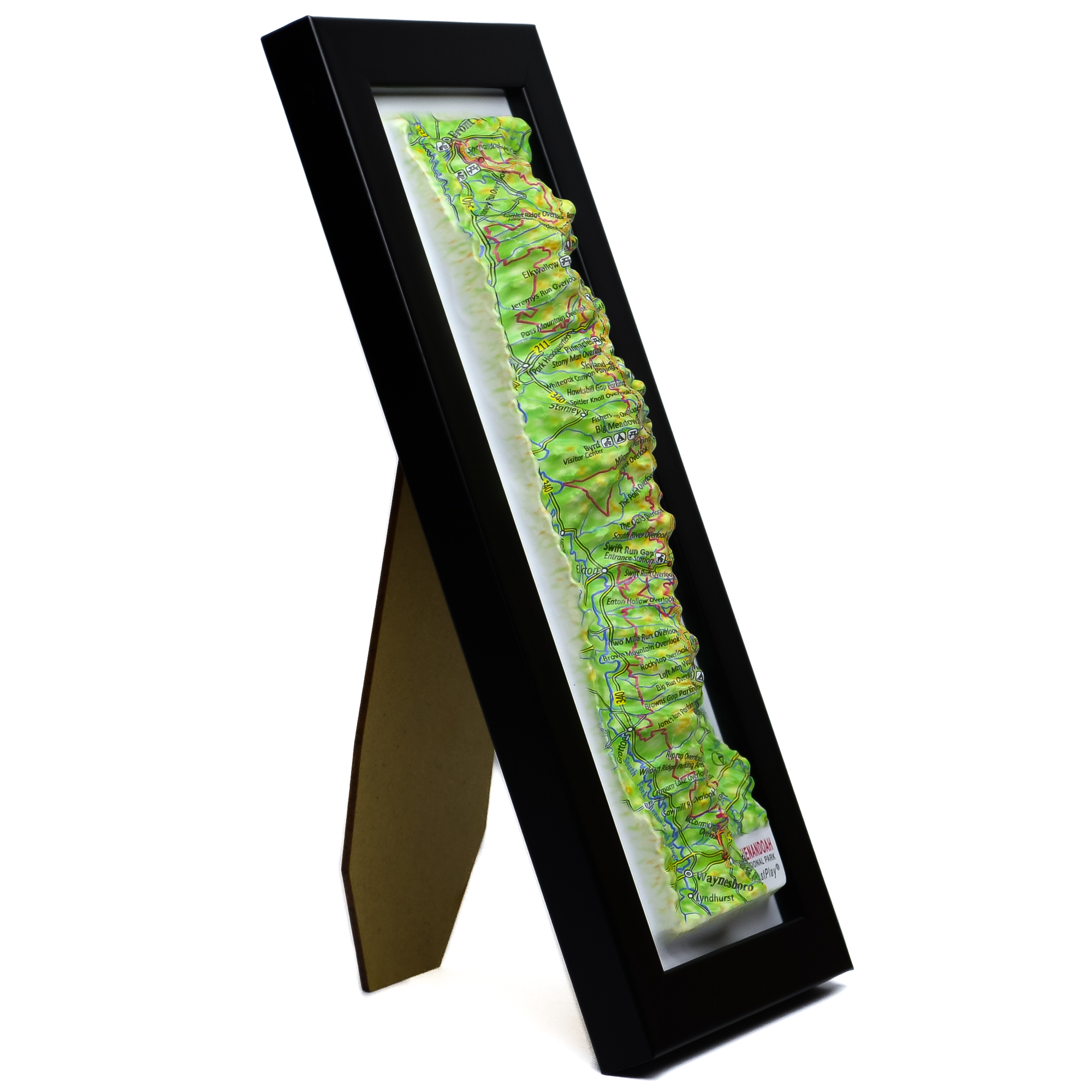 Shenandoah National Park 3D Map by TestPlay - Souvenir, Keepsake, Decor