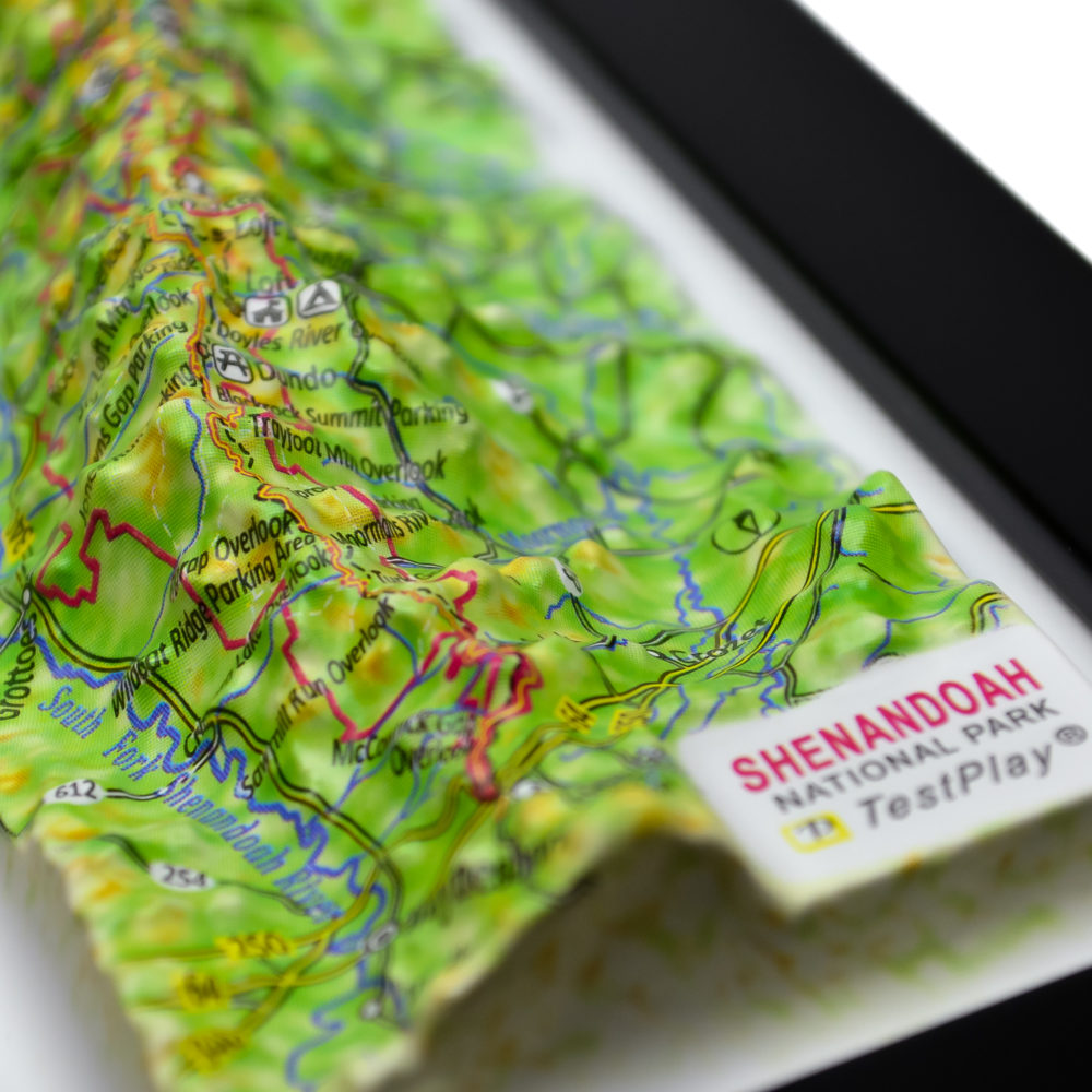 Shenandoah National Park 3D Map by TestPlay - Souvenir, Keepsake, Decor