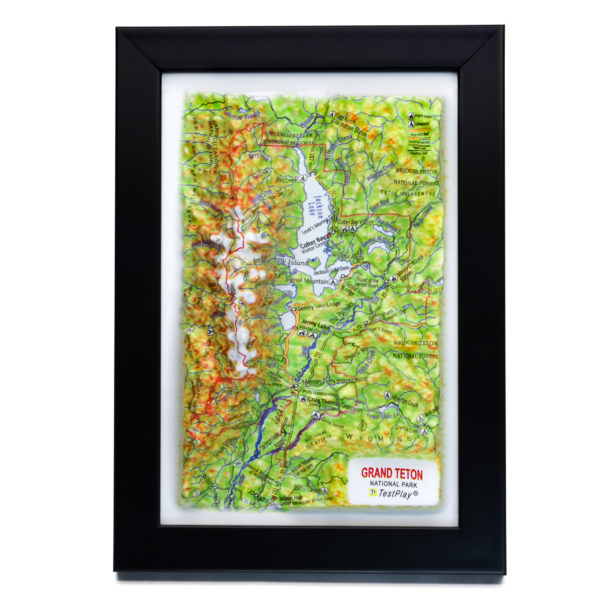 Grand Teton National Park 3D Map by TestPlay - Souvenir, Keepsake, Decor