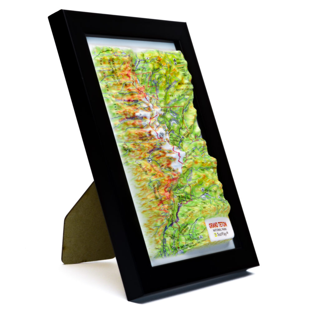 30_Grand Teton National Park 3D Map_02 Grand Teton National Park 3D Map by TestPlay - Souvenir, Keepsake, Decor