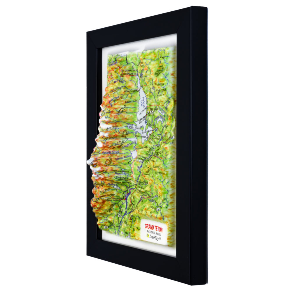 30_Grand Teton National Park 3D Map_03 Grand Teton National Park 3D Map by TestPlay - Souvenir, Keepsake, Decor