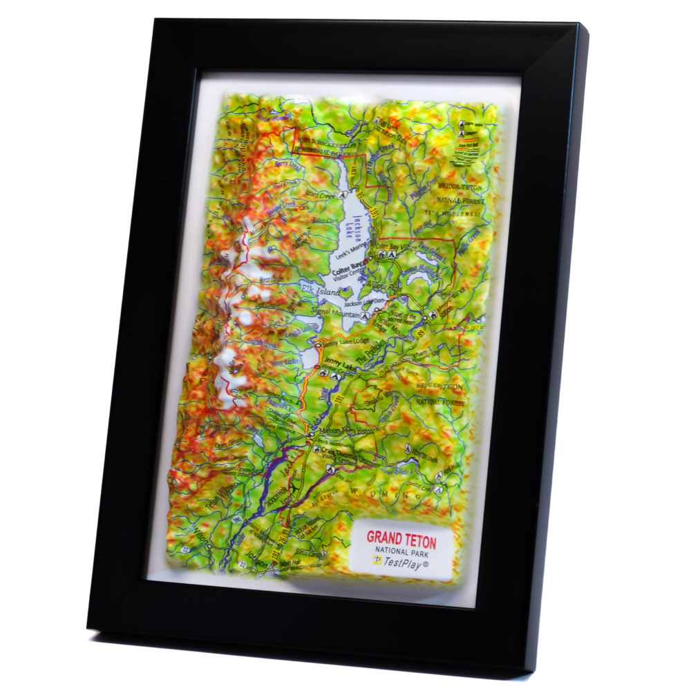 30_Grand Teton National Park 3D Map_06 Grand Teton National Park 3D Map by TestPlay - Souvenir, Keepsake, Decor