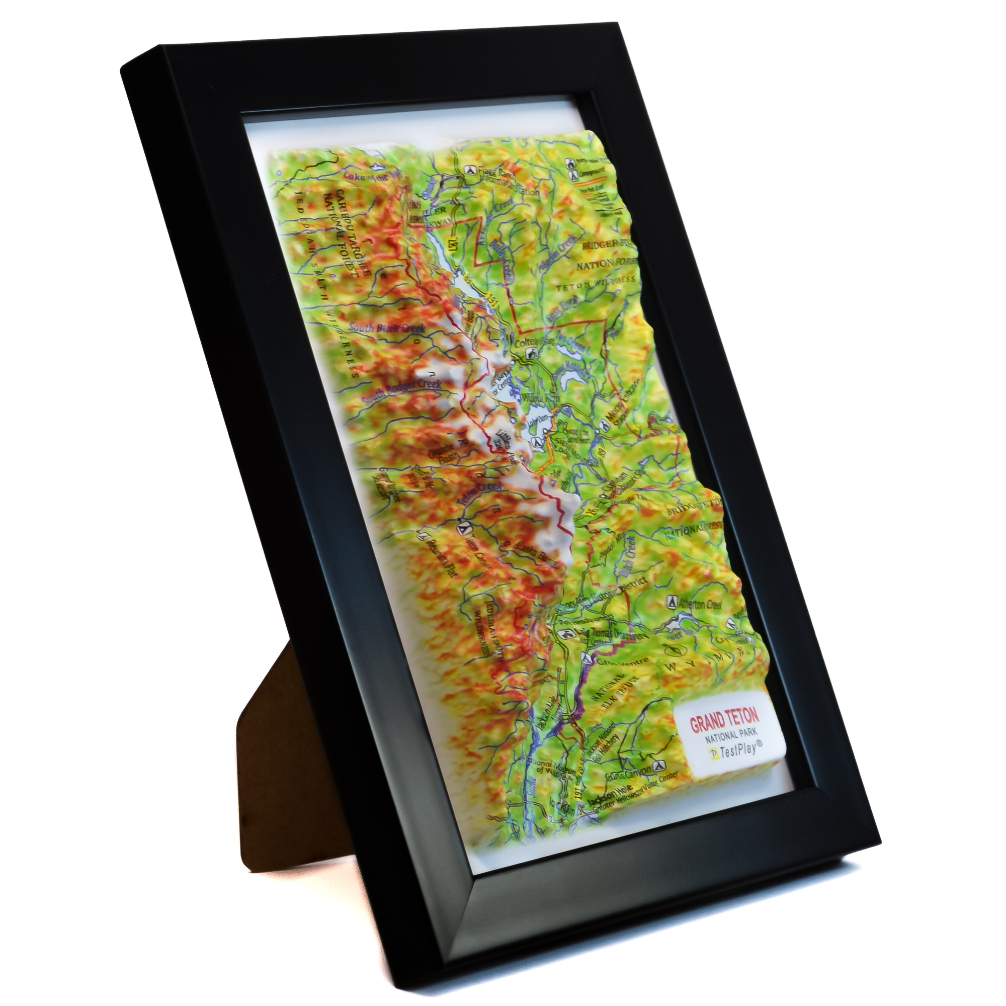 Grand Teton National Park 3D Map by TestPlay - Souvenir, Keepsake, Decor