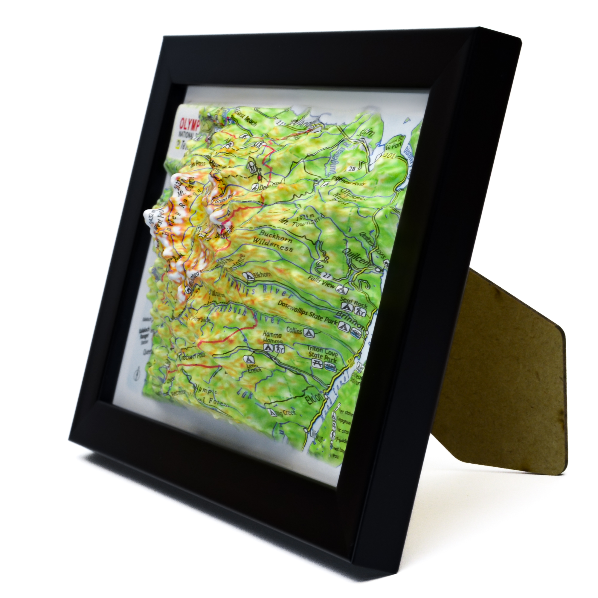 Olympic National Park 3D Map by TestPlay - Souvenir, Keepsake, Decor