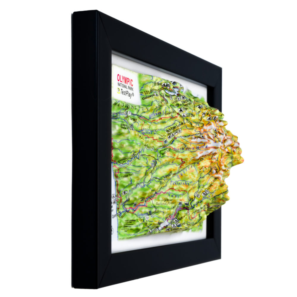 Olympic National Park 3D Map by TestPlay - Souvenir, Keepsake, Decor