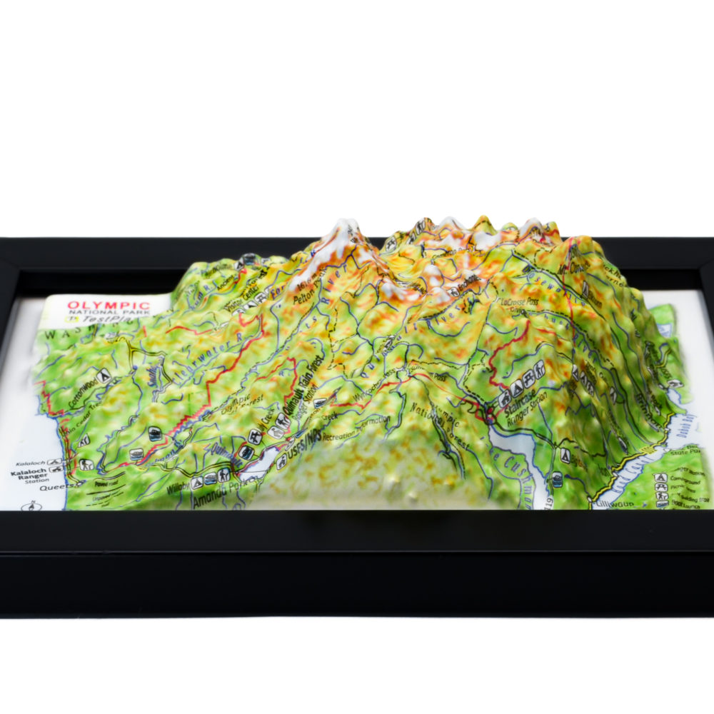 Olympic National Park 3D Map by TestPlay - Souvenir, Keepsake, Decor