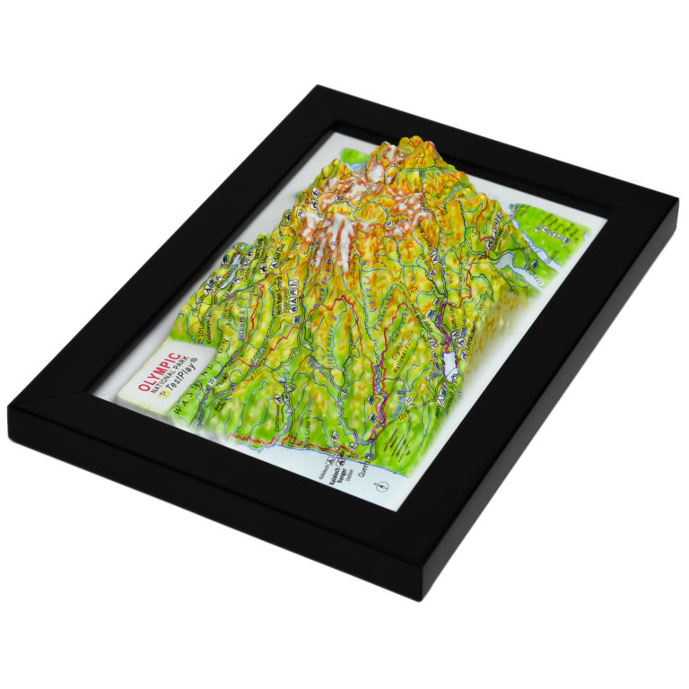 Olympic National Park 3D Map by TestPlay - Souvenir, Keepsake, Decor