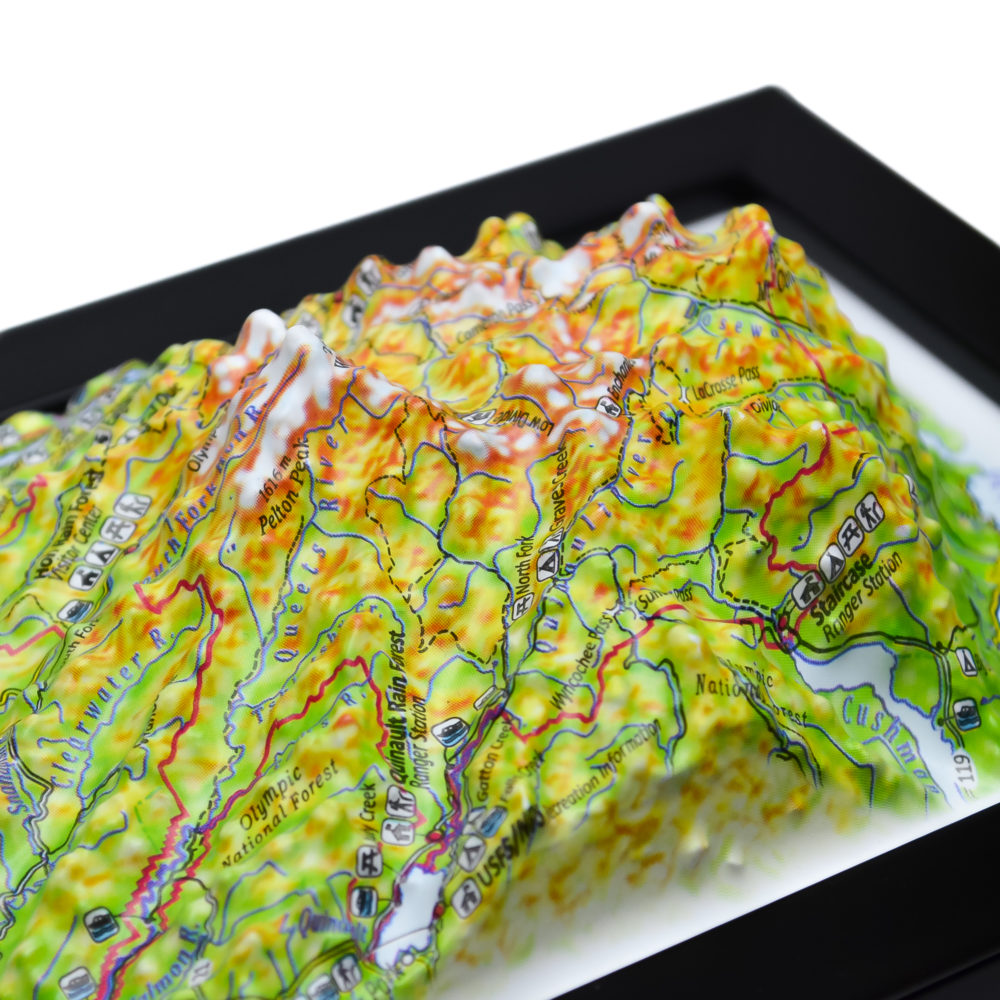 Olympic National Park 3D Map by TestPlay - Souvenir, Keepsake, Decor
