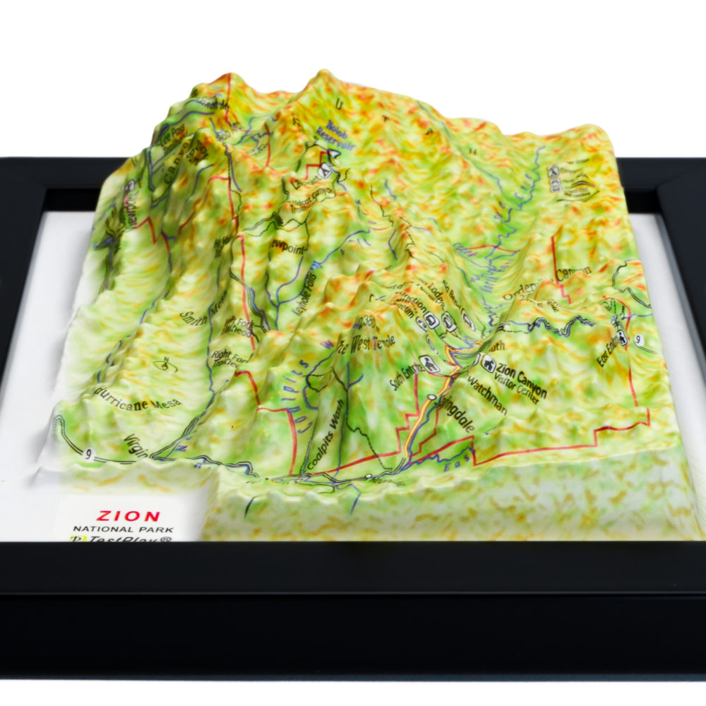 34_Zion National Parks 3D Map_04 Zion National Park 3D Map by TestPlay - Souvenir, Keepsake, Decor