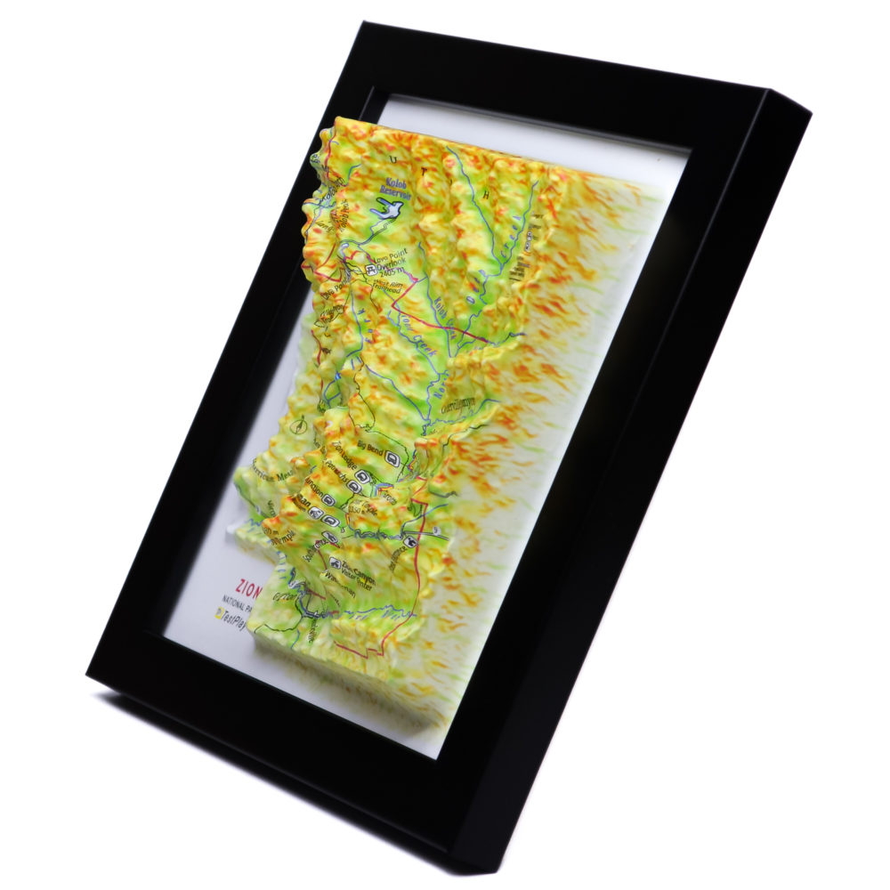 34_Zion National Parks 3D Map_06 Zion National Park 3D Map by TestPlay - Souvenir, Keepsake, Decor