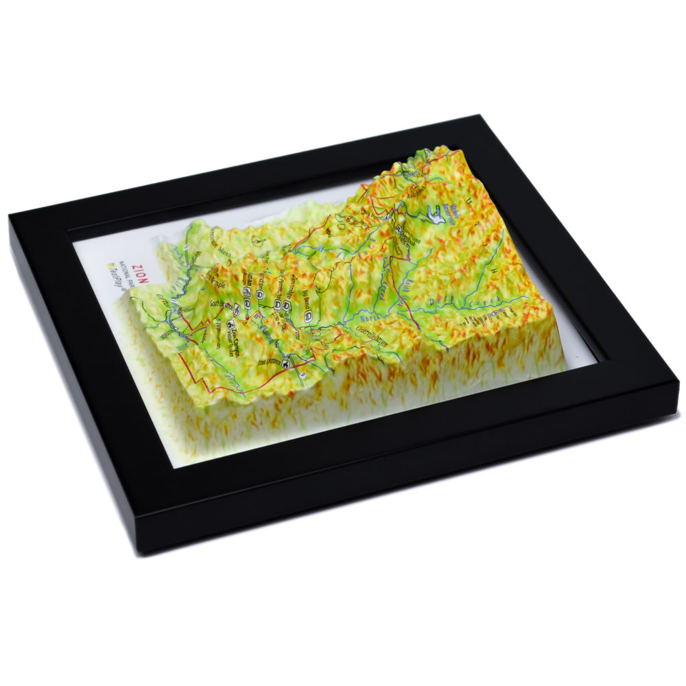 34_Zion National Parks 3D Map_11 Zion National Park 3D Map by TestPlay - Souvenir, Keepsake, Decor