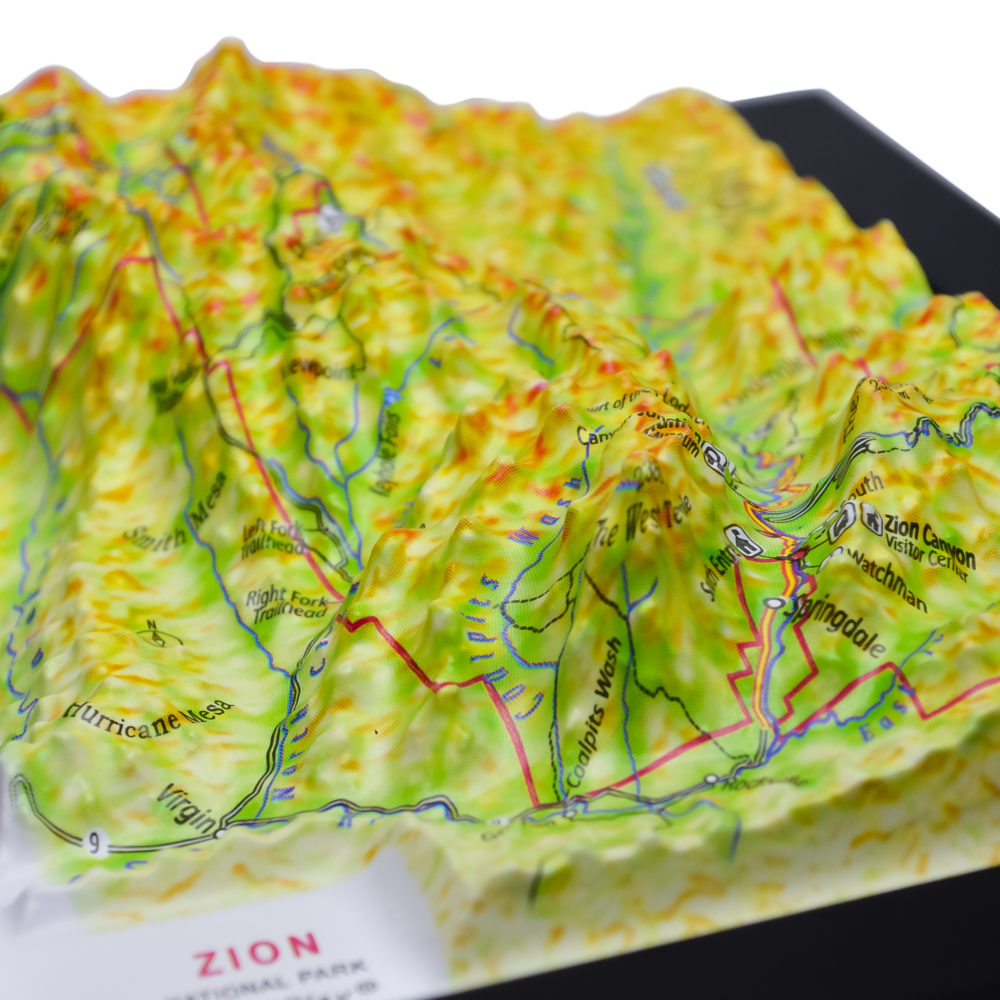 34_Zion National Parks 3D Map_12 Zion National Park 3D Map by TestPlay - Souvenir, Keepsake, Decor