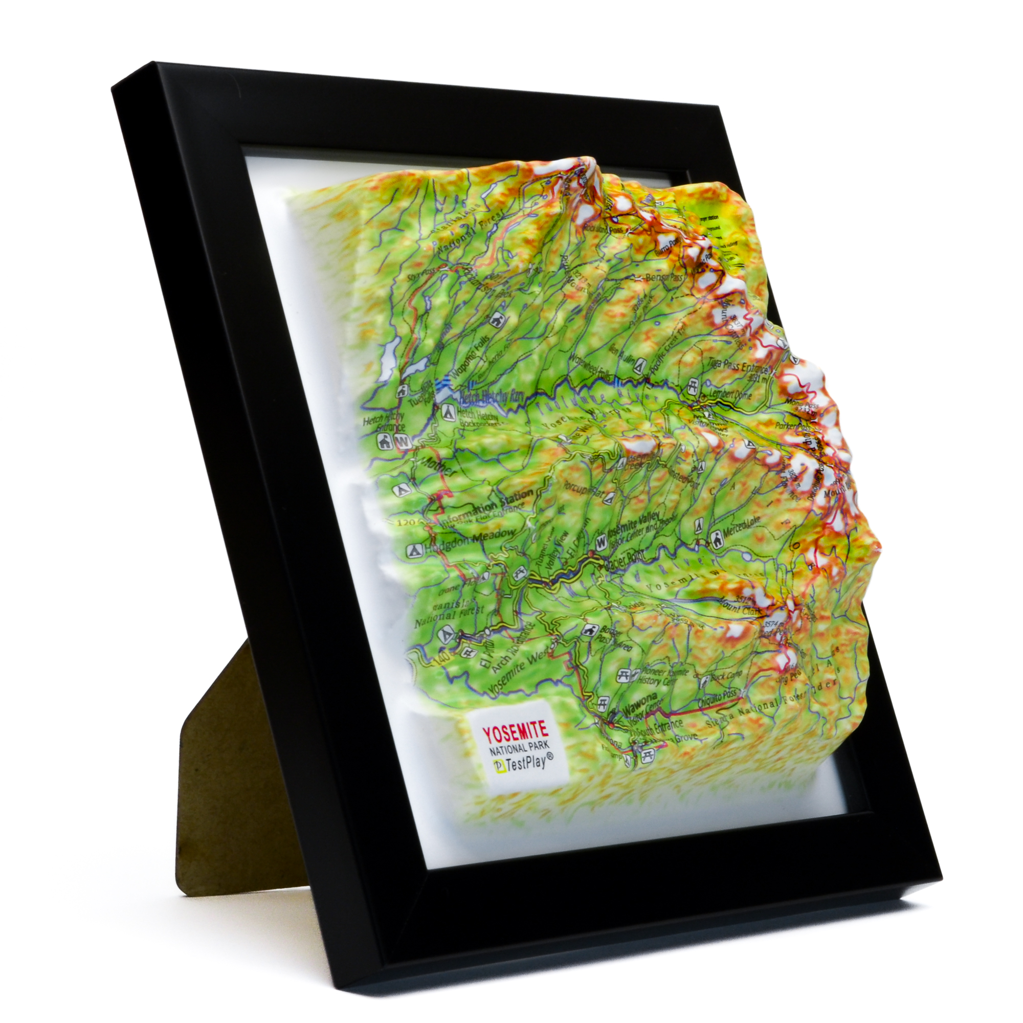 Yosemite National Park 3D Map by TestPlay - Souvenir, Keepsake, Decor