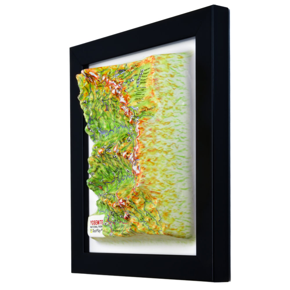 Yosemite National Park 3D Map by TestPlay - Souvenir, Keepsake, Decor