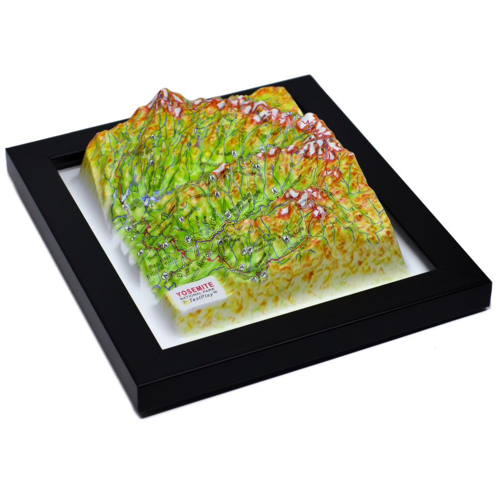 Yosemite National Park 3D Map by TestPlay - Souvenir, Keepsake, Decor