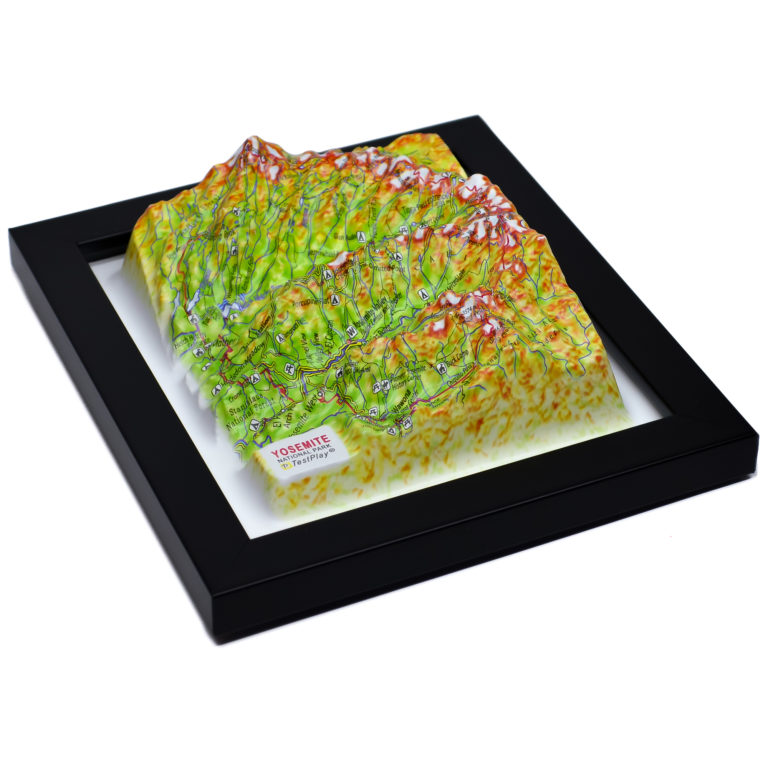 Yosemite National Park 3D Map by TestPlay - Souvenir, Keepsake, Decor
