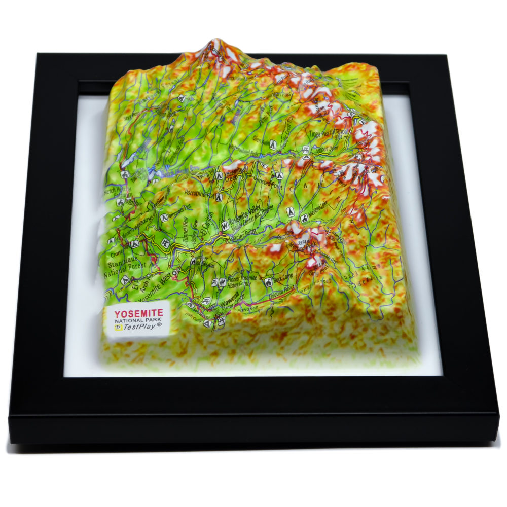 Yosemite National Park 3D Map by TestPlay - Souvenir, Keepsake, Decor