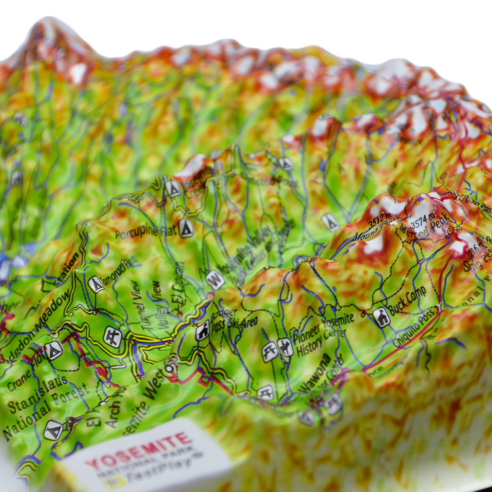 Yosemite National Park 3D Map by TestPlay - Souvenir, Keepsake, Decor
