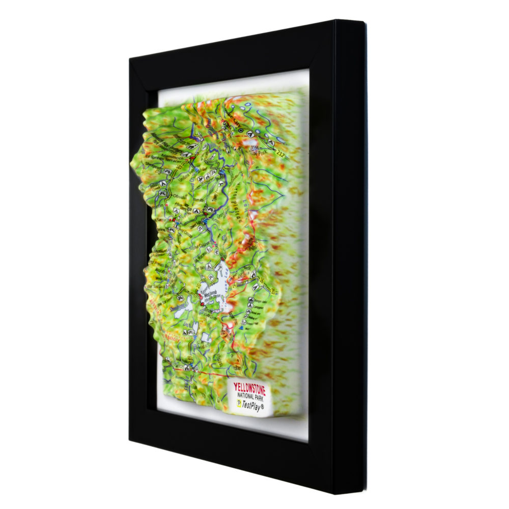 39_Yellowstone National Park 3D Map_03 Yellowstone National Park 3D Map by TestPlay - Souvenir, Keepsake, Decor