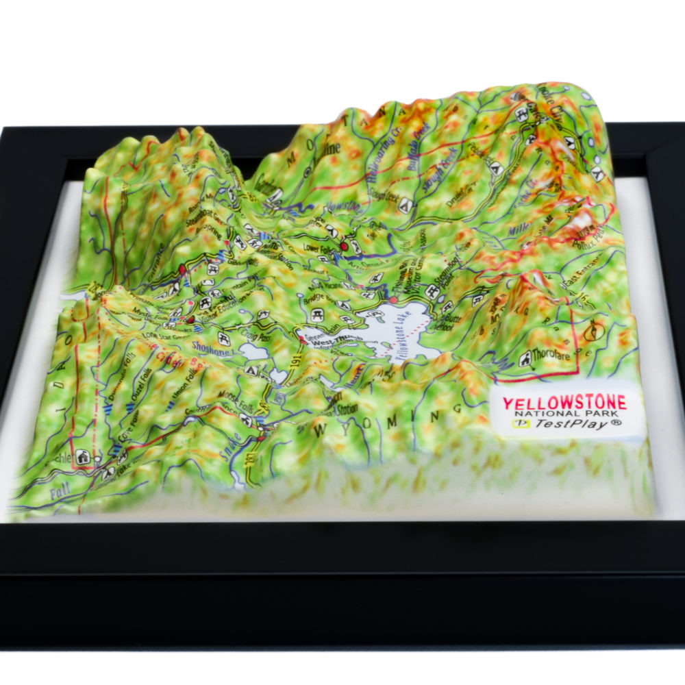 39_Yellowstone National Park 3D Map_04 Yellowstone National Park 3D Map by TestPlay - Souvenir, Keepsake, Decor