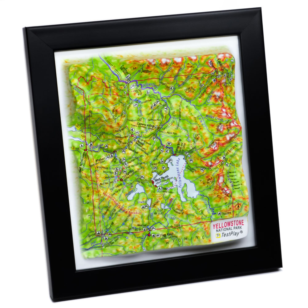 39_Yellowstone National Park 3D Map_05 Yellowstone National Park 3D Map by TestPlay - Souvenir, Keepsake, Decor