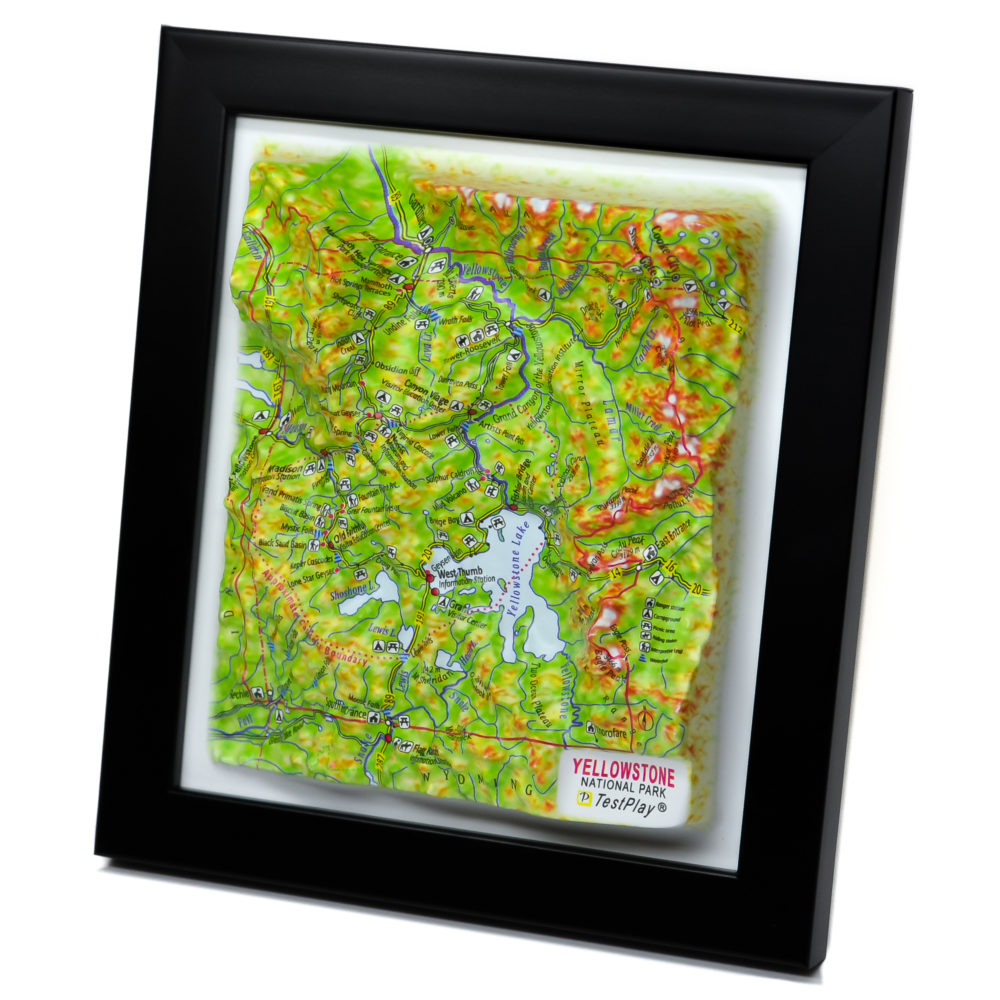 39_Yellowstone National Park 3D Map_06 Yellowstone National Park 3D Map by TestPlay - Souvenir, Keepsake, Decor