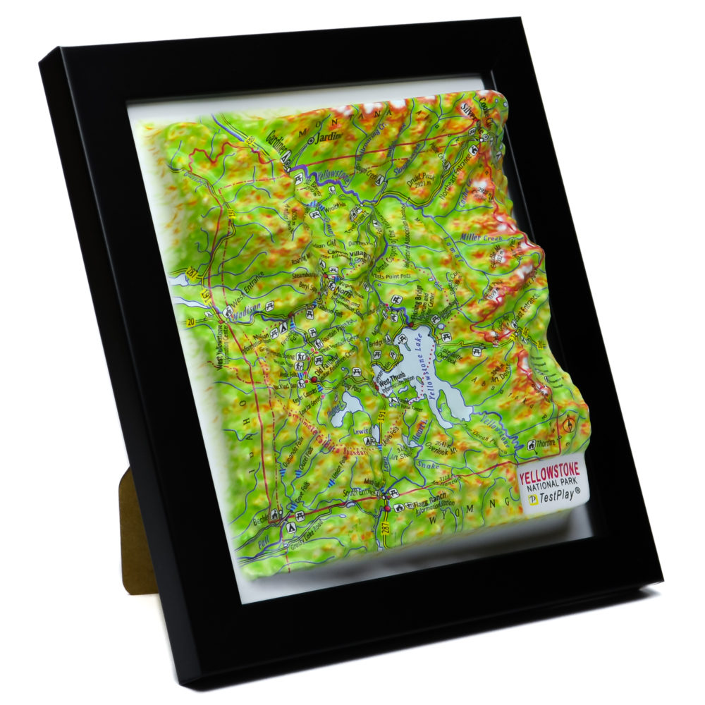 39_Yellowstone National Park 3D Map_08 Yellowstone National Park 3D Map by TestPlay - Souvenir, Keepsake, Decor
