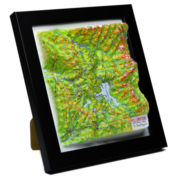 Yellowstone National Park 3D Map by TestPlay - Souvenir, Keepsake, Decor