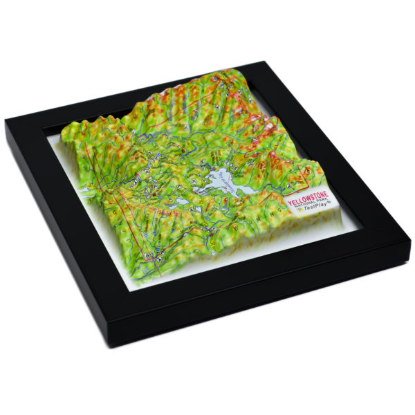 Yellowstone National Park 3D Map by TestPlay - Souvenir, Keepsake, Decor