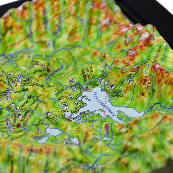 Yellowstone National Park 3D Map by TestPlay - Souvenir, Keepsake, Decor