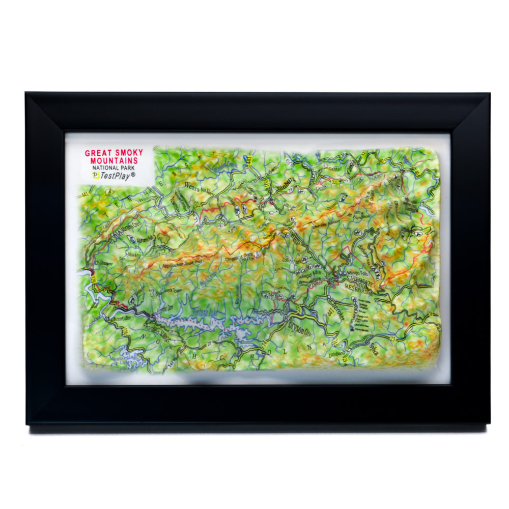 40_Great Smoky Mountains National Park 3D Map_01 Great Smoky Mountains National Park 3D Map by TestPlay - Souvenir, Keepsake, Decor