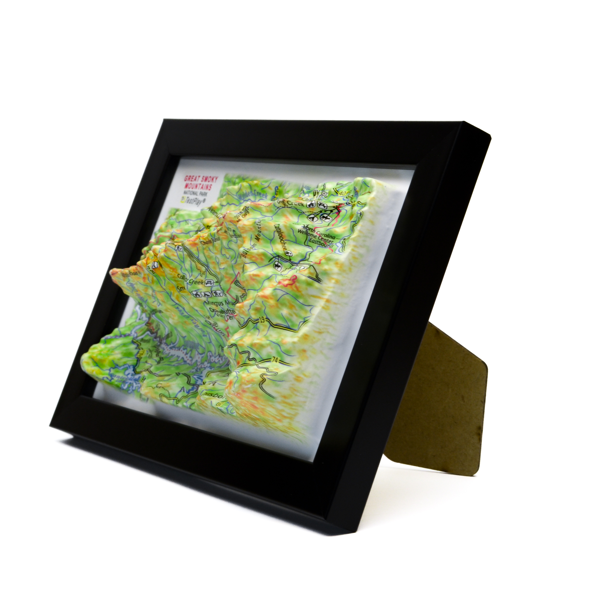 Great Smoky Mountains National Park 3D Map by TestPlay - Souvenir, Keepsake, Decor