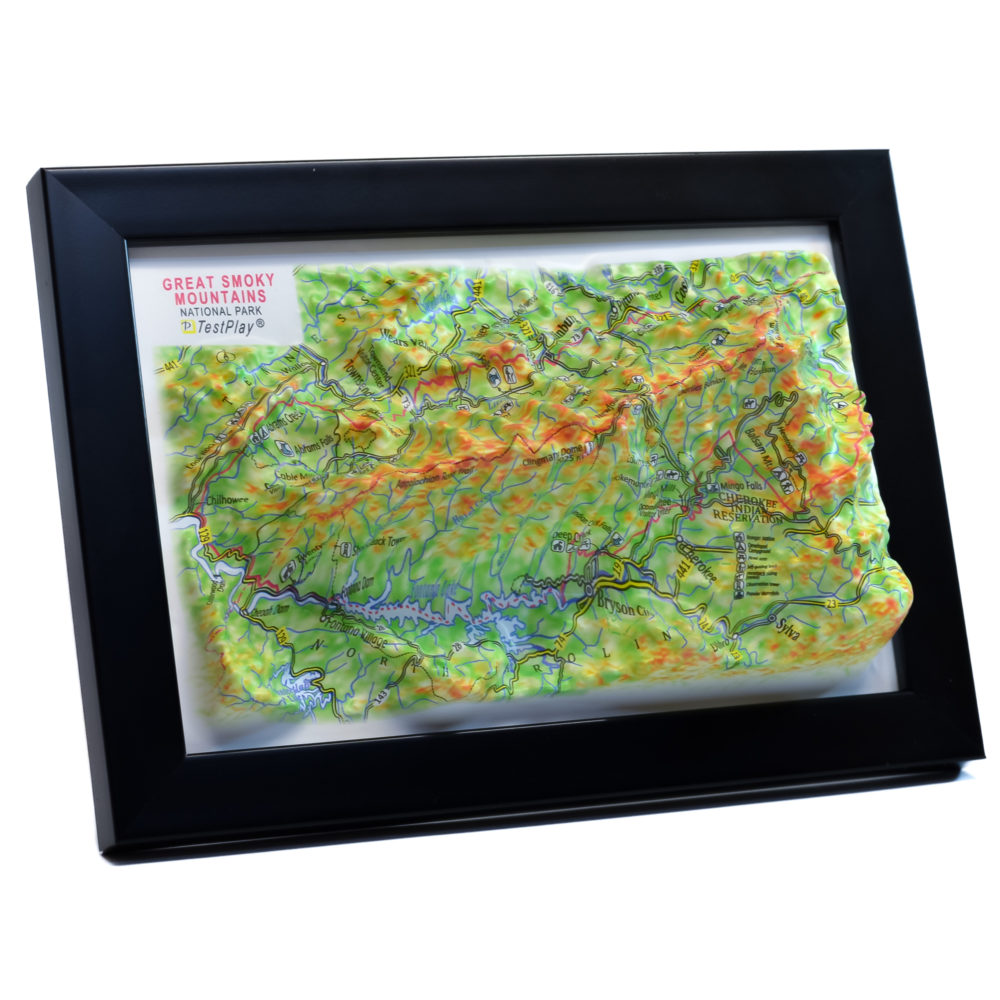 40_Great Smoky Mountains National Park 3D Map_05 Great Smoky Mountains National Park 3D Map by TestPlay - Souvenir, Keepsake, Decor