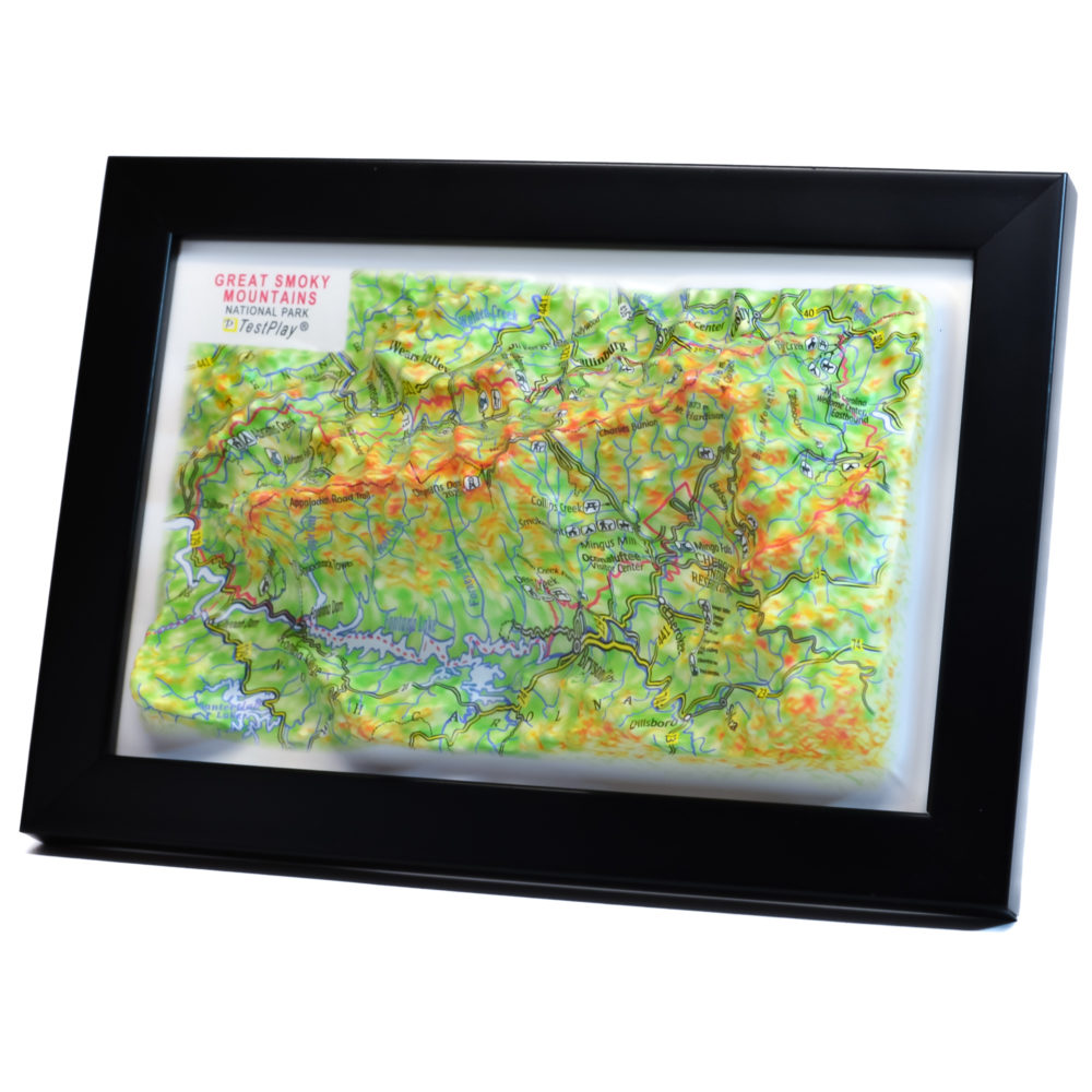 40_Great Smoky Mountains National Park 3D Map_06 Great Smoky Mountains National Park 3D Map by TestPlay - Souvenir, Keepsake, Decor