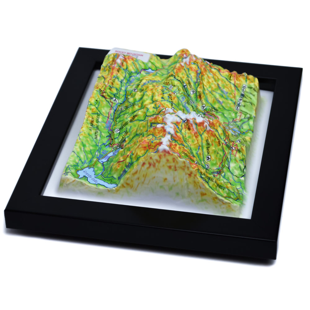 Rocky Mountain National Park 3D Map by TestPlay - Souvenir, Keepsake, Decor