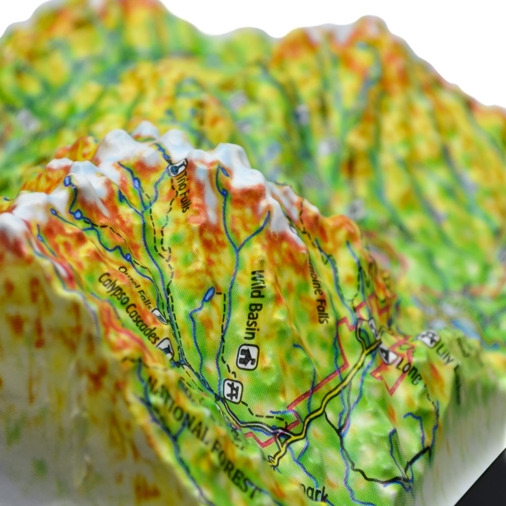 Rocky Mountain National Park 3D Map by TestPlay - Souvenir, Keepsake, Decor