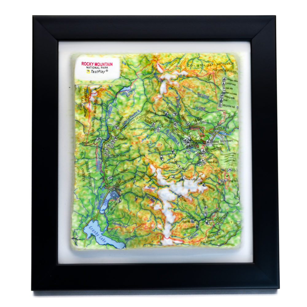 Rocky Mountain National Park 3D Map by TestPlay - Souvenir, Keepsake, Decor