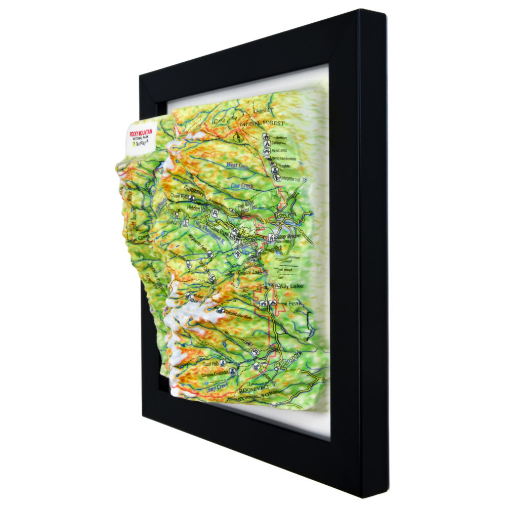 Rocky Mountain National Park 3D Map by TestPlay - Souvenir, Keepsake, Decor