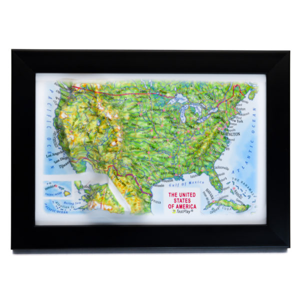 44_United States 3D Map_01 United States 3D Map by TestPlay - Souvenir, Keepsake, Decor