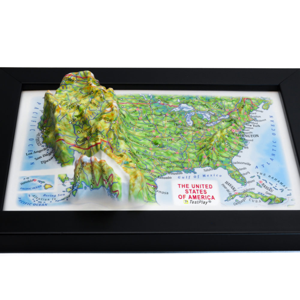 44_United States 3D Map_04 United States 3D Map by TestPlay - Souvenir, Keepsake, Decor