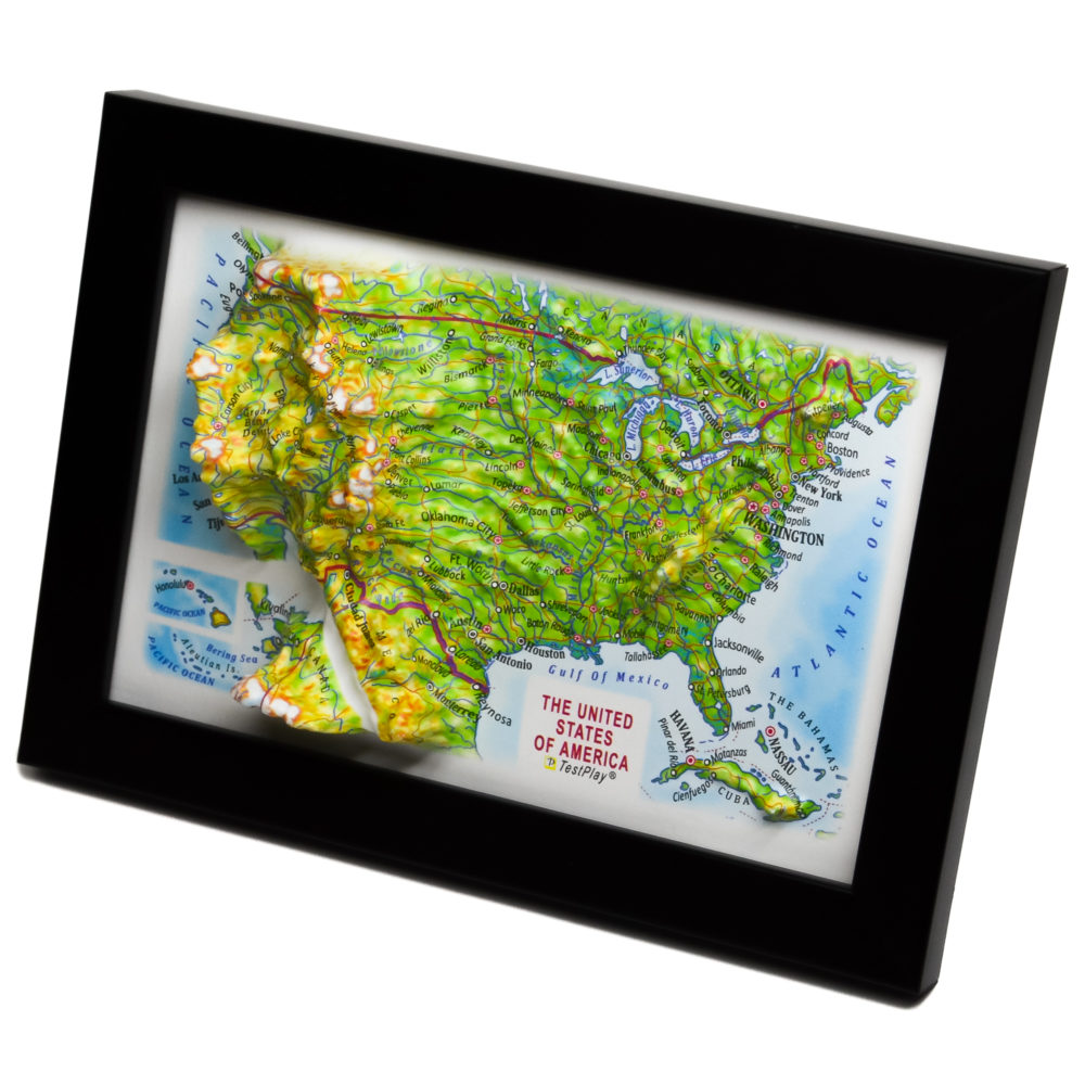 44_United States 3D Map_05 United States 3D Map by TestPlay - Souvenir, Keepsake, Decor
