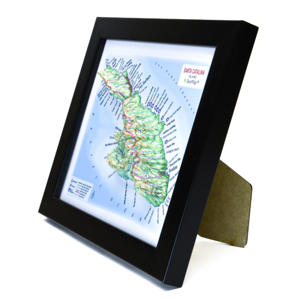Santa Catalina Island 3D Map by TestPlay - Souvenir, Keepsake, Decor