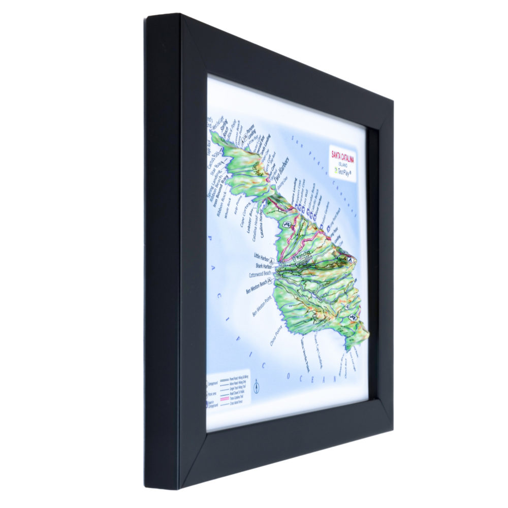 Santa Catalina Island 3D Map by TestPlay - Souvenir, Keepsake, Decor