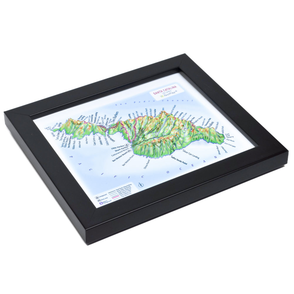 Santa Catalina Island 3D Map by TestPlay - Souvenir, Keepsake, Decor