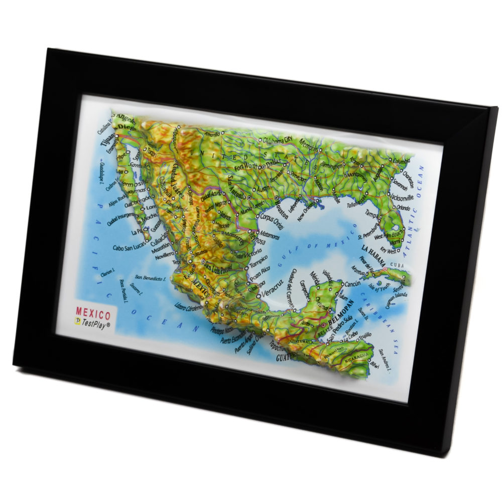 Mexico 3D Map by TestPlay - Souvenir, Keepsake, Decor
