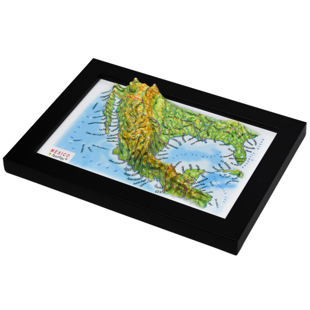 Mexico 3D Map by TestPlay - Souvenir, Keepsake, Decor