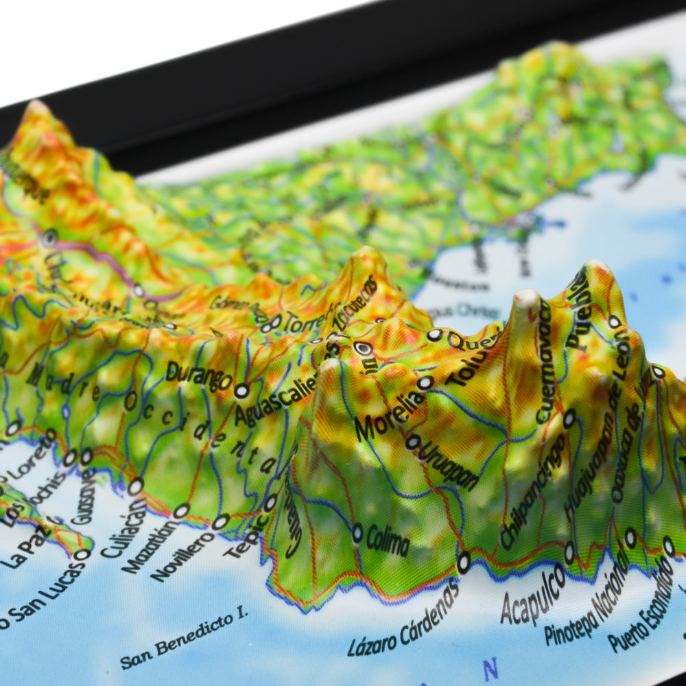 Mexico 3D Map by TestPlay - Souvenir, Keepsake, Decor