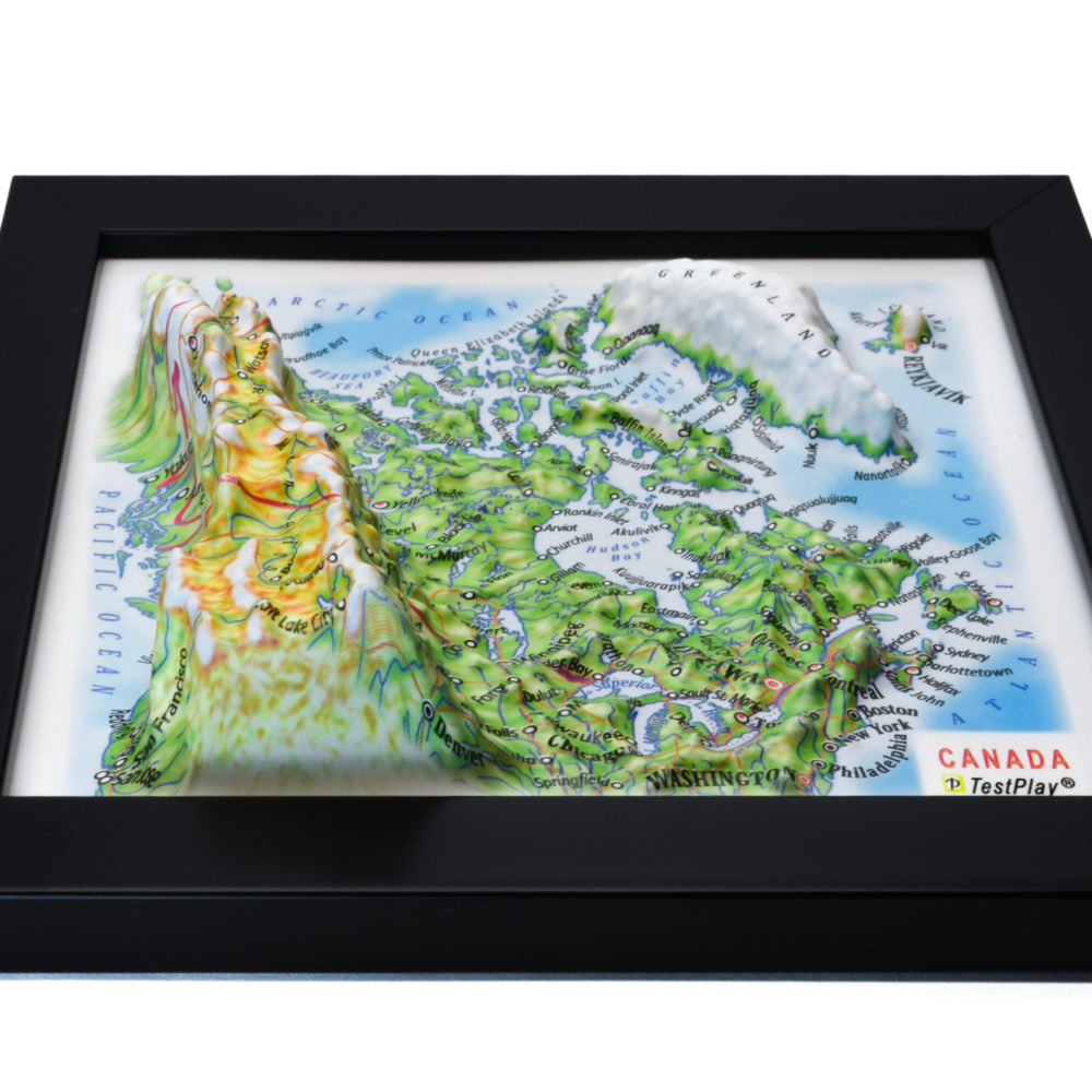 Canada 3D Map by TestPlay - Souvenir, Keepsake, Decor