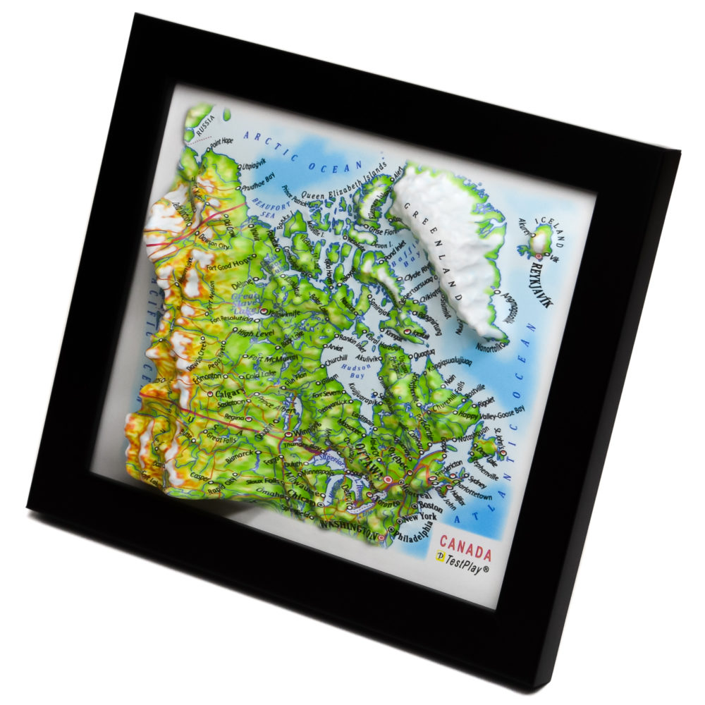 Canada 3D Map by TestPlay - Souvenir, Keepsake, Decor